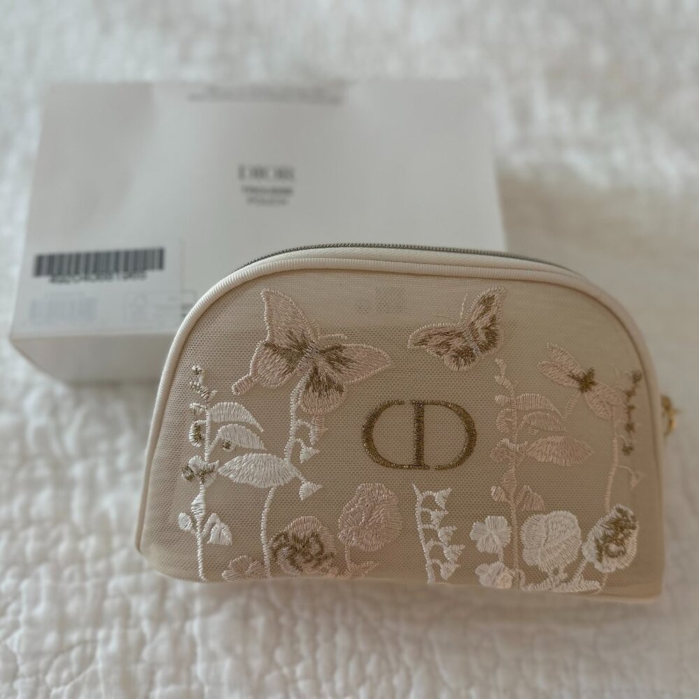 Dior Beauty Mother’s Day 2025 Mesh Butterfly Makeup Bag Pouch New Authentic